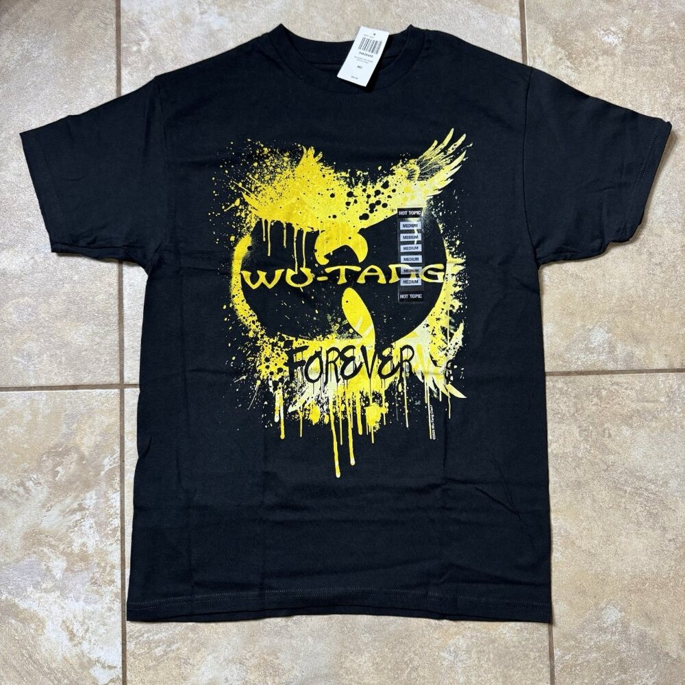 Wu-Tang Clan Forever Spatter Logo T-Shirt MEDIUM New